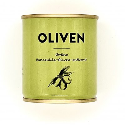 Grüne Manzanilla Oliven entkernt – 80g 