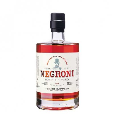 Negroni von Feiner Kappler 500ml – Bottled Cocktail, hergestellt mit apros Rosé Vermouth 
